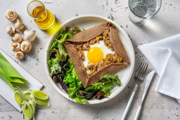 Bretonische Buchweizen Galettes