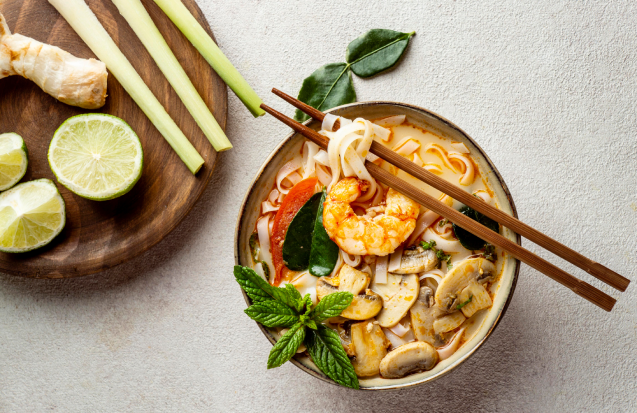 Halal-asiatische Küche